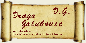 Drago Golubović vizit kartica